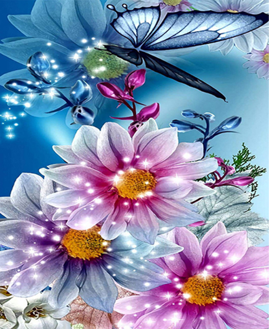 Special Order - Flowers and Butterflies 02 - Full Drill diamond painting - Specially ordered for you. Delivery is approximately 4 - 6 weeks. For Cheap