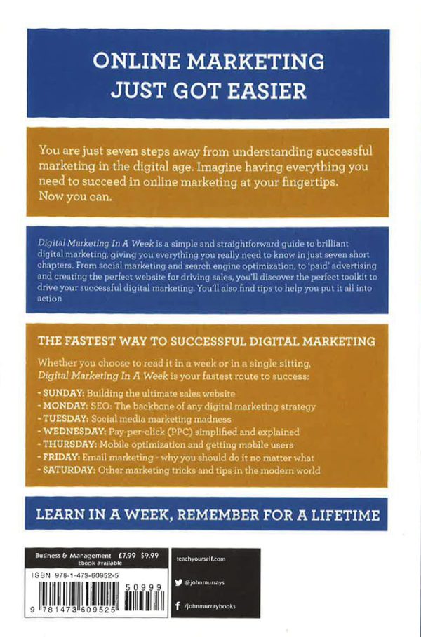 Digital Marketing In A Week: Brilliant Online Marketing In Seven Simple Steps Online