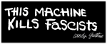 This Machine Kills Fascists sticker set (Black and white) Discount