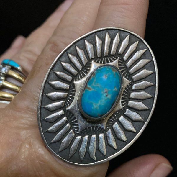 Vintage shield ring on Sale