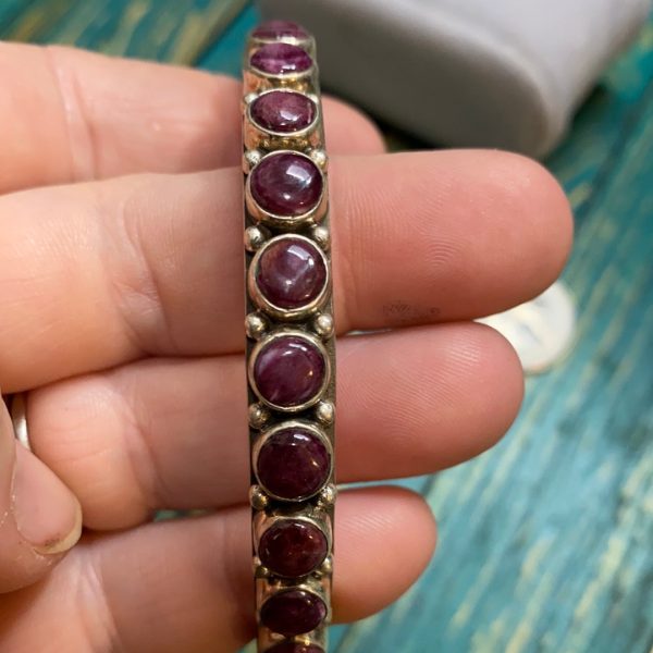 Purple spiny oyster bangle bracelet on Sale