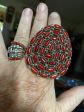 The Red Coral Beast Ring Fashion