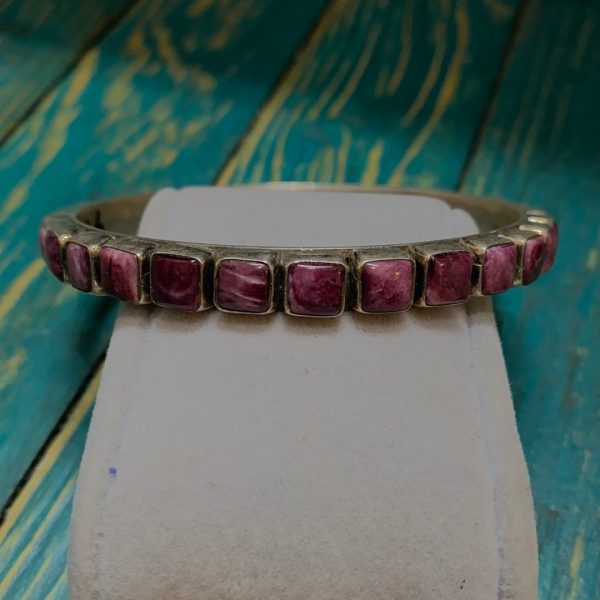 The Purple Spiny Square bangle bracelet Fashion