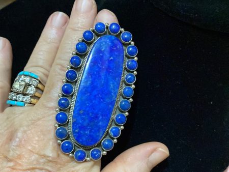 Very large lapis ring! Online