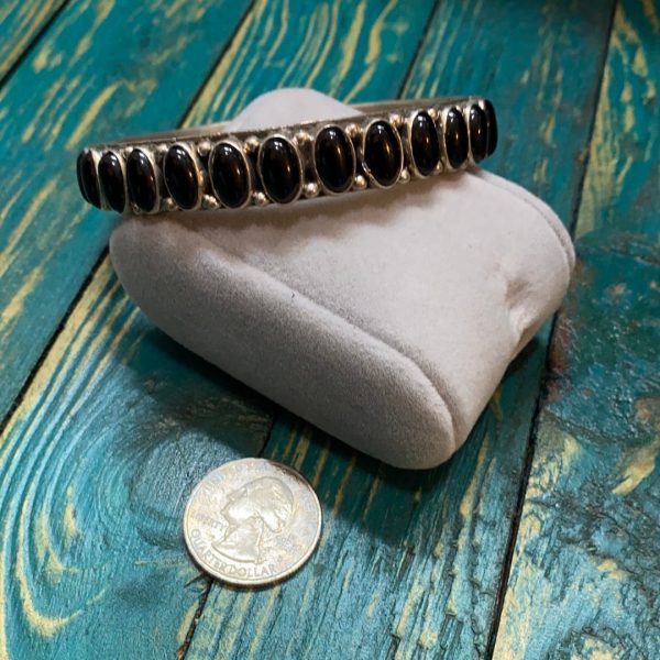 Black onyx bangle For Cheap