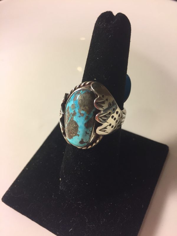 Traditional Navajo Turquoise ring on Sale