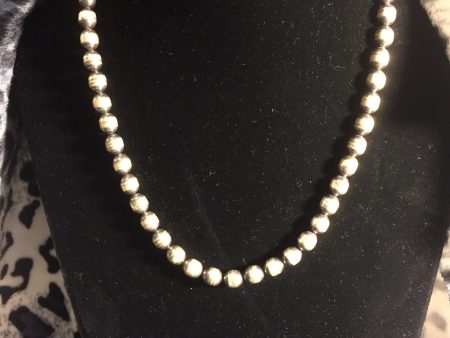 Oval Sterling silver Navajo pearls Online Hot Sale