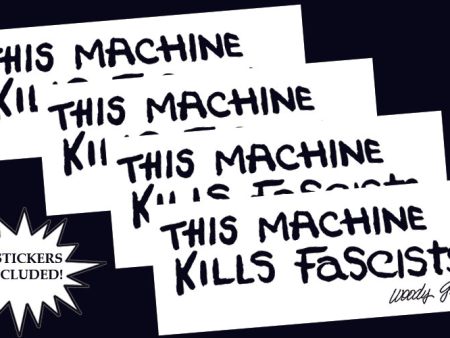 This Machine Kills Fascists sticker set (White) Sale