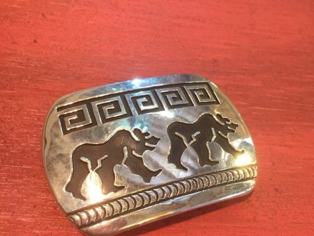 Sterling silver Navajo belt buckle Fashion