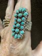 LONG TURQUOISE CLUSTER RINGS Sale