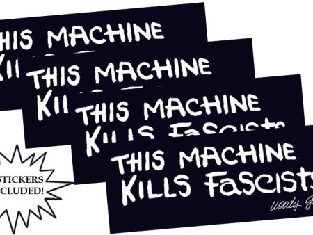 This Machine Kills Fascists sticker set (Black) Fashion