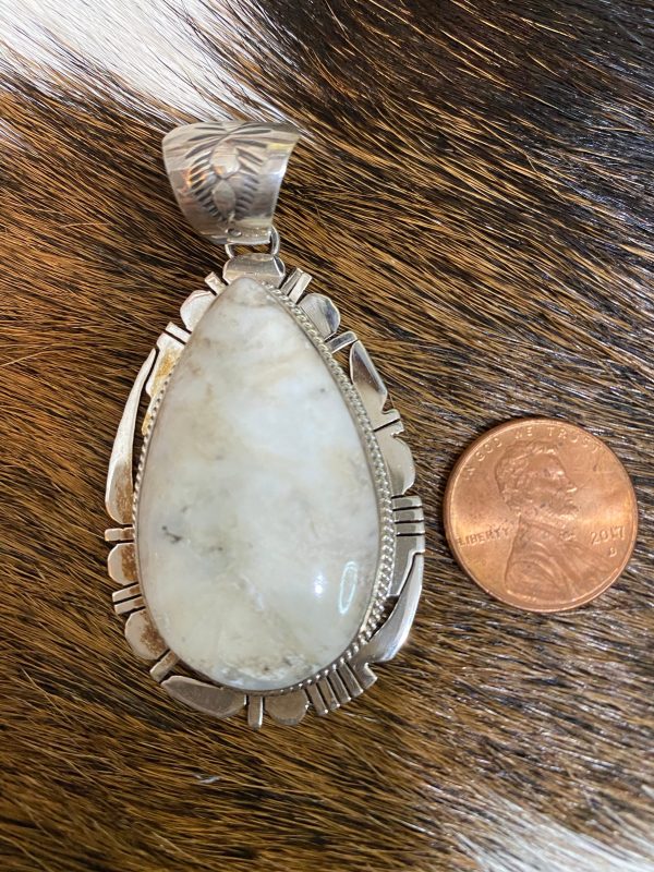 Classic White Buffalo pendant Discount