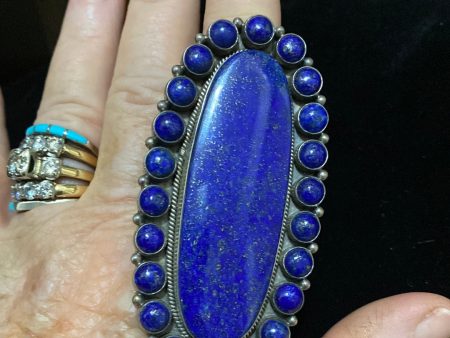 Large Lapis ring #2 Online now