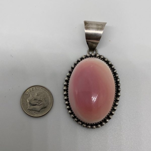 THE QUEEN PINK STERLING SILVER PENDANT on Sale