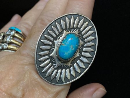 Vintage shield ring on Sale