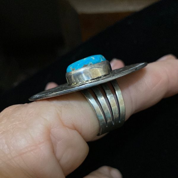 Vintage shield ring on Sale