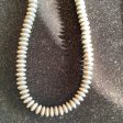 8mm  16 inch disk shaped necklace For Sale