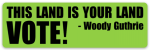 This Land Is Your Land VOTE! sticker set Supply