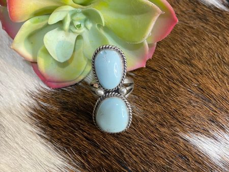 “The dice” 2 stone Dry Creek Turquoise ring Online Sale