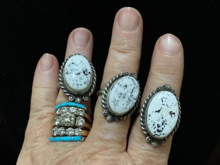 “The Sarah” White Buffalo Turquoise ring For Discount