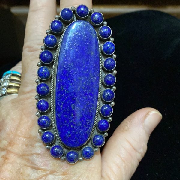 Large Lapis ring #2 Online now