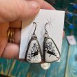 “The speckles” dangle white Buffalo earrings For Discount