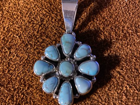 Dry Creek Turquoise Pendant For Sale