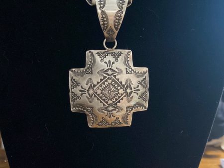 Tooled Cross VP pendant Discount