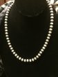 Sterling silver Navajo pearl necklace 20 inches 12 mm For Discount