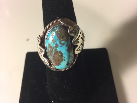 Traditional Navajo Turquoise ring on Sale