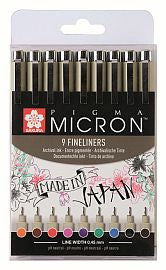 Kuitukärkikynä Sakura Micron 0.45, 9 väriä For Sale