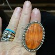 Large single stone Orange Spiny Oyster For Cheap