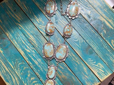 High Grade # 8 mine oTurquoise necklace with earrings on Sale