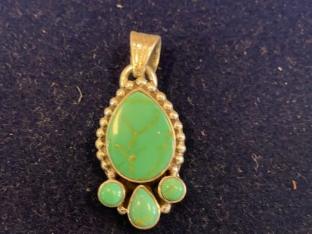 “The Wolf Track” kingman Turquoise pendant Hot on Sale