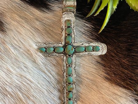 The Super Large kingman Turquoise Cross Hot on Sale