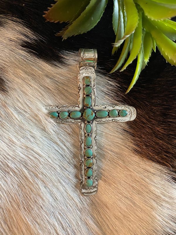 The Super Large kingman Turquoise Cross Hot on Sale