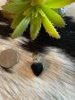 Black onyx heart pendant on Sale