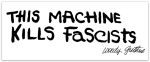 This Machine Kills Fascists sticker set (Black and white) Discount