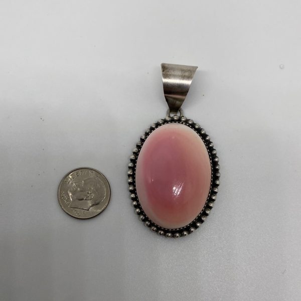 THE QUEEN PINK STERLING SILVER PENDANT on Sale