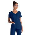 Barco Grey s Anatomy +SpandexStretch GRST124 Carly Sporty Neck Scrub Top on Sale