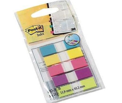 Teippimerkki Post-it index 12x43mm 683 5 väriä Online Hot Sale