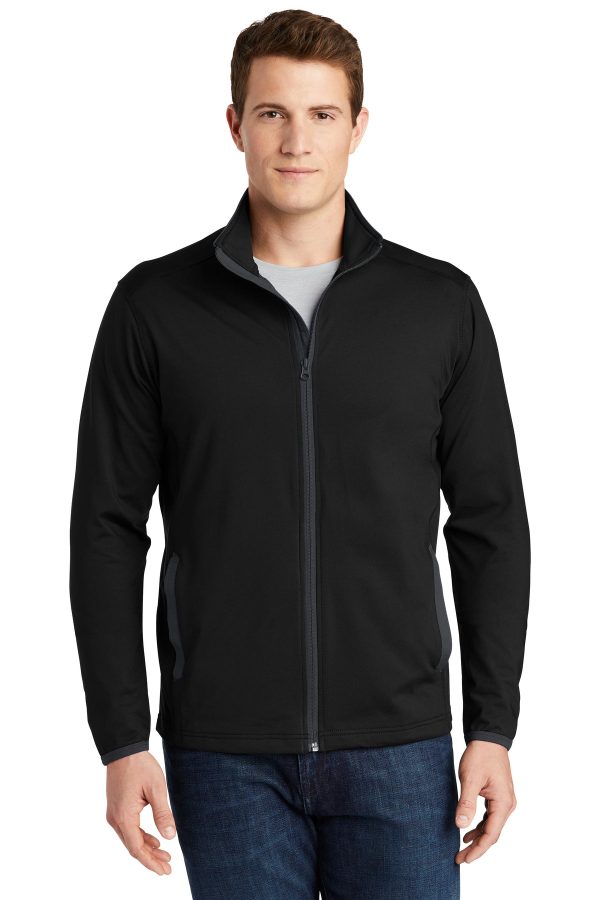 Sport-Tek® ST853 Sport-Wick® Stretch Contrast Full-Zip Jacket Cheap