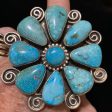 Turquoise flower bust For Cheap