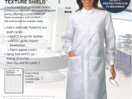 Fashion Seal 6418 Fluid Resistant Lab Coat Online Sale