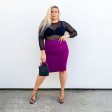 Pencil Skirt - Figgy Pudding For Discount