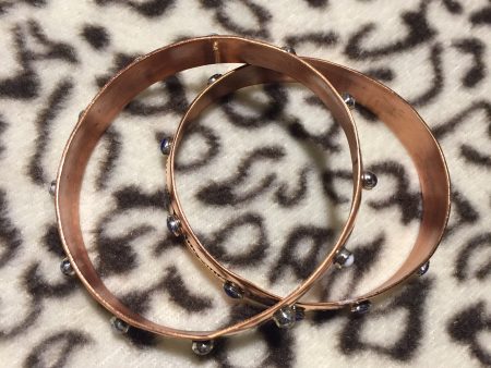 Copper bangle bracelets Fashion