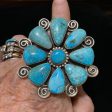 Turquoise flower bust For Cheap