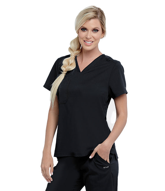 Barco Grey s Anatomy +SpandexStretch GVST028 Women s Tuck In V-Neck Top Cheap