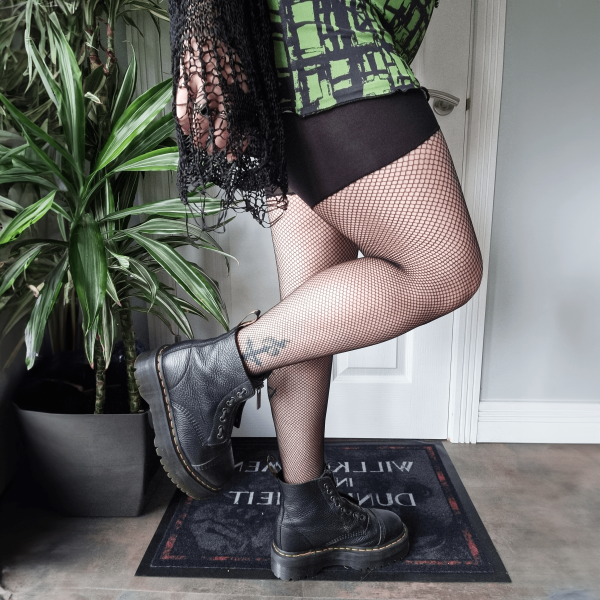 Thighs the Limit Fishnets - Black Online now