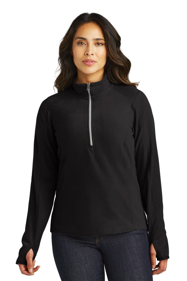 Port Authority® L224 Ladies Microfleece 1 2-Zip Pullover For Sale